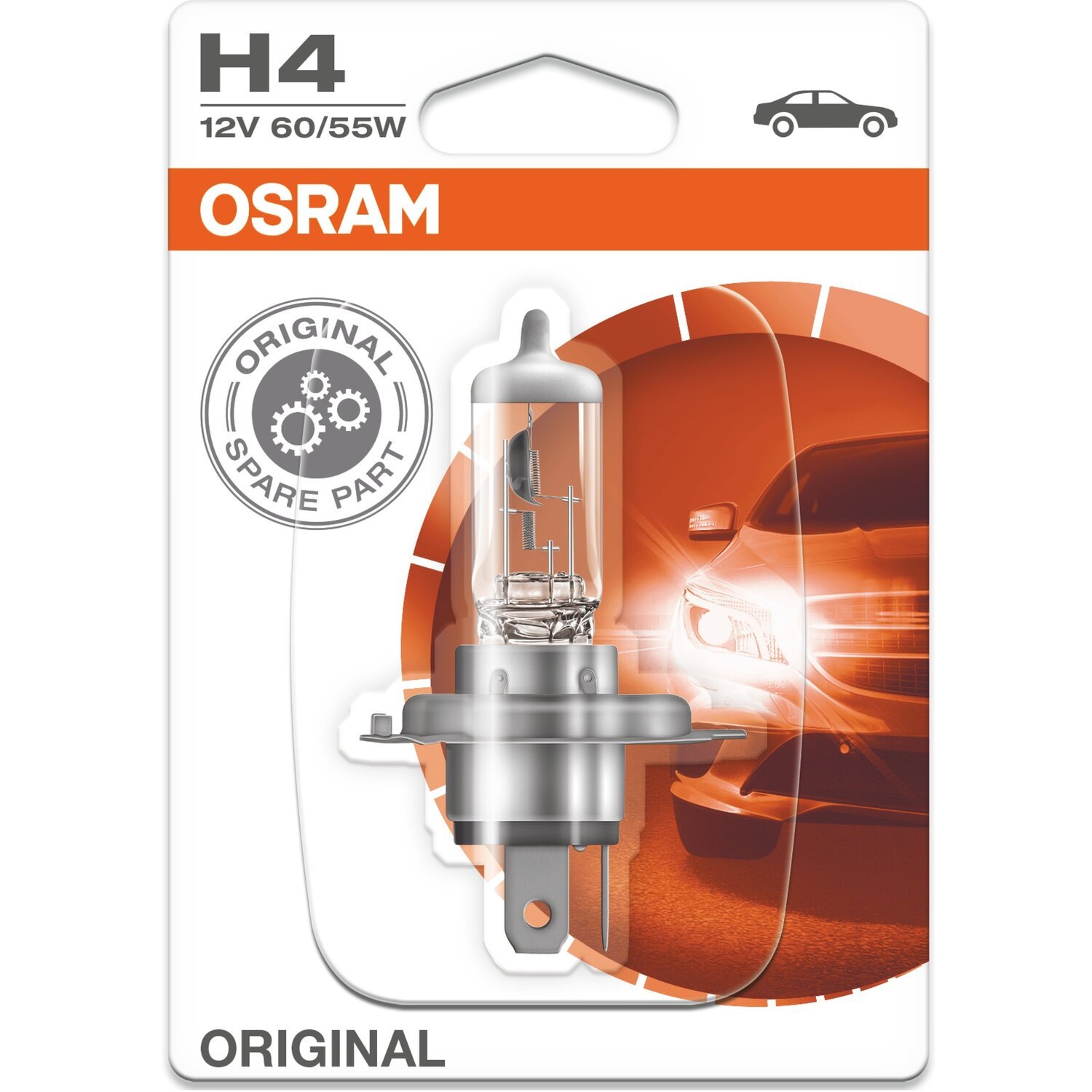 Лампа Osram галогеновая 24V H4 75/70W P43T Original Line (OS_64196) фото 