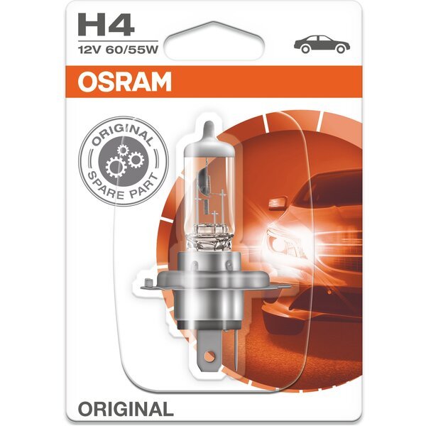 Акція на Лампа Osram галогеновая 24V H4 75/70W P43T Original Line (OS_64196) від MOYO