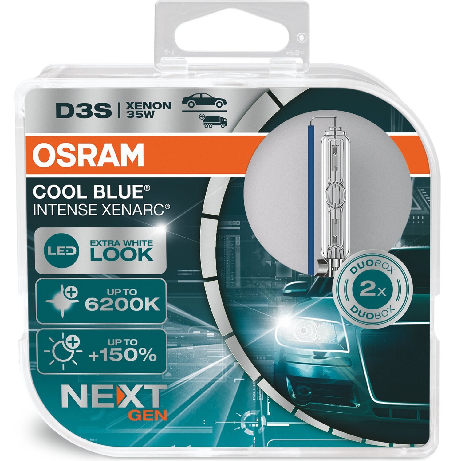 Лампа Osram ксеноновая 42V D3S 35W Pk32D-5 Cool Blue Intense (OS_66340_CBI) фото 