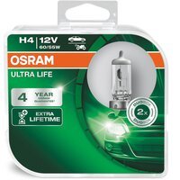 Лампа Osram галогенова 12V H4 60/55W P43T Ultra Life, Duobox (2шт) (OS_64193_ULT-HCB)
