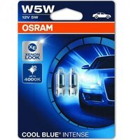 Лампа Osram розжарювання 12V W5W 5W W2, 1x9.5D Cool Blue Intense +20% (2шт) (OS_2825_HCBI-02B)