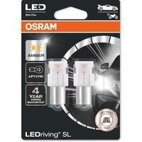 Лампа Osram світлодіодна 12V Py21W Led 1.3W Bau15S Ledriving Sl (2шт) (OS_7507_DYP-02B)