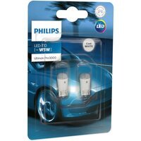 Лампа Philips світлодіодна 12V T10 Led 0,6W W5W W2,1x9.5D Ultinon Pro3000 6000K (2шт) (PS_11961_U30CW_B2)