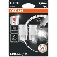 Лампа Osram світлодіодна 12V W21/5W Led 1.7W Red W3x16Q Ledriving Sl Червоний (2шт) (OS_7515_DRP-02B)