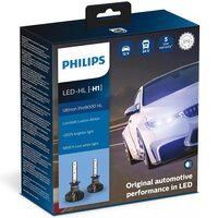 Лампа Philips світлодіодна 12V/24V 18W H1 Led P14.5S Ultinon Pro9000 + 250% (2шт) (PS_11258_U90CW_X2)