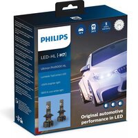 Лампа Philips светодиодная 12V/24V 18W H7 Led Px26D Ultinon Pro9000 + 250% (2шт) (PS_11972_U90CW_X2)