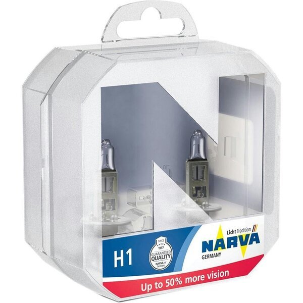 Акція на Лампа Narva галогеновая 12V H1 55W P14.5S Range Power +50% (2шт) (NV_48334.2BOX) від MOYO