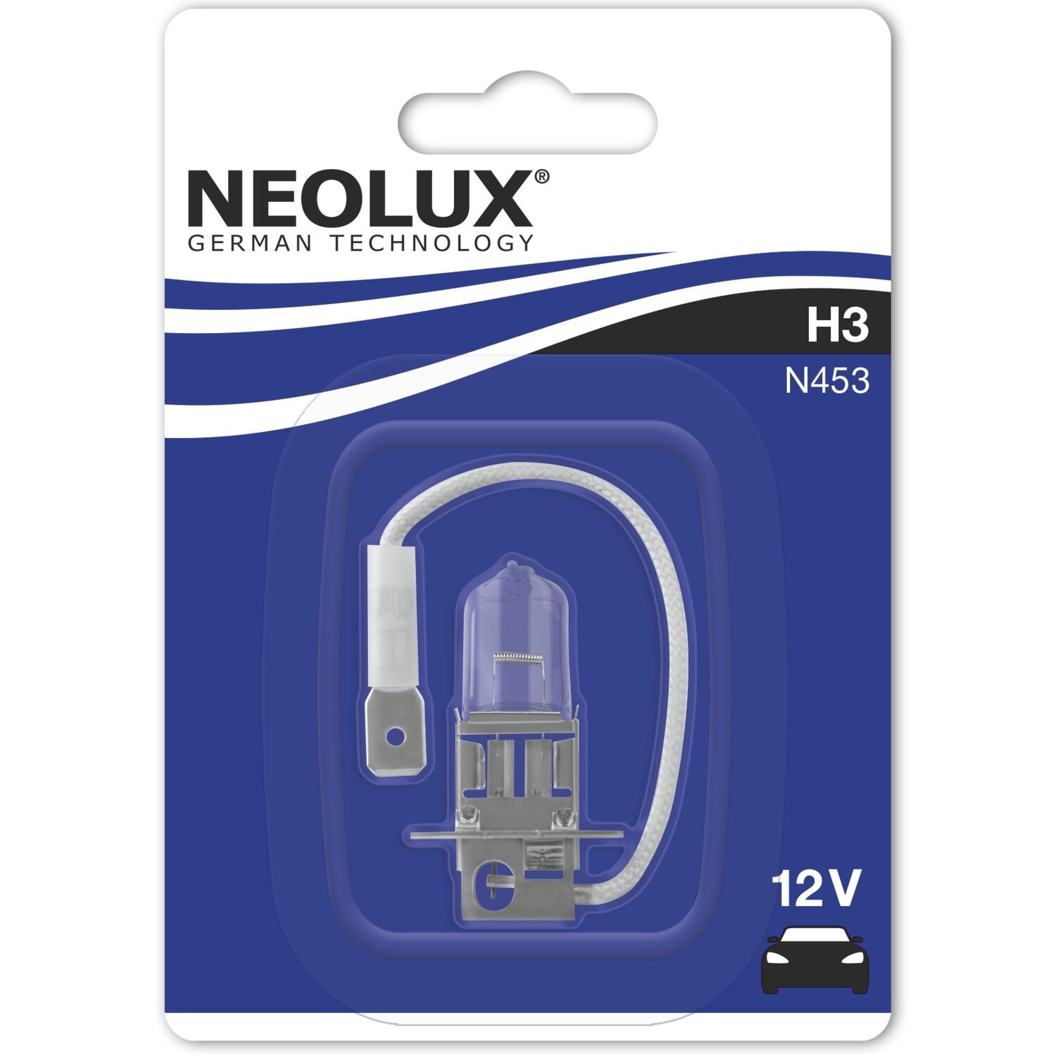 Лампа Neolux галогеновая 12V H3 55W Pk22S Standard (NE_N453-01B) фото 