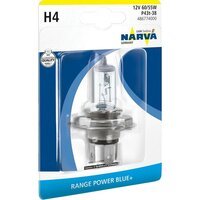 Лампа Narva галогенова 12V H4 60/55W P43T Range Power Blue (NV_48677.1B)