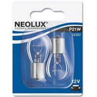 Лампа Neolux накаливания 12V P21W 21W Ba15S Standard (2шт) (NE_N382-02B)