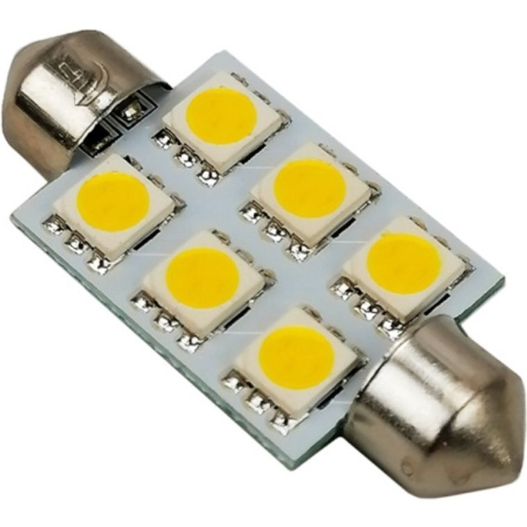 Лампа Tempest LED cофітна C5W 24V T11x39-S8.5 (6SMD 5050) Warm White (4905973835)фото1