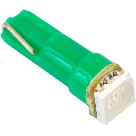 

Лампа Tempest LED б/ц приборная панель Т5-02 (1SMD) W2,0х4,6d Зеленая 12V (4905973808)