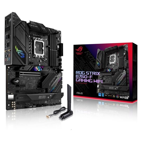 Акція на Материнcкая плата ASUS ROG STRIX B760-F GAMING WIFI s1700 (90MB1CT0-M1EAY0) від MOYO