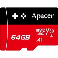 Карта памяти Apacer microSD 64GB UHS-I U3 V30 A1 Gaming Card (AP64GMCSX10U7-RAGC)
