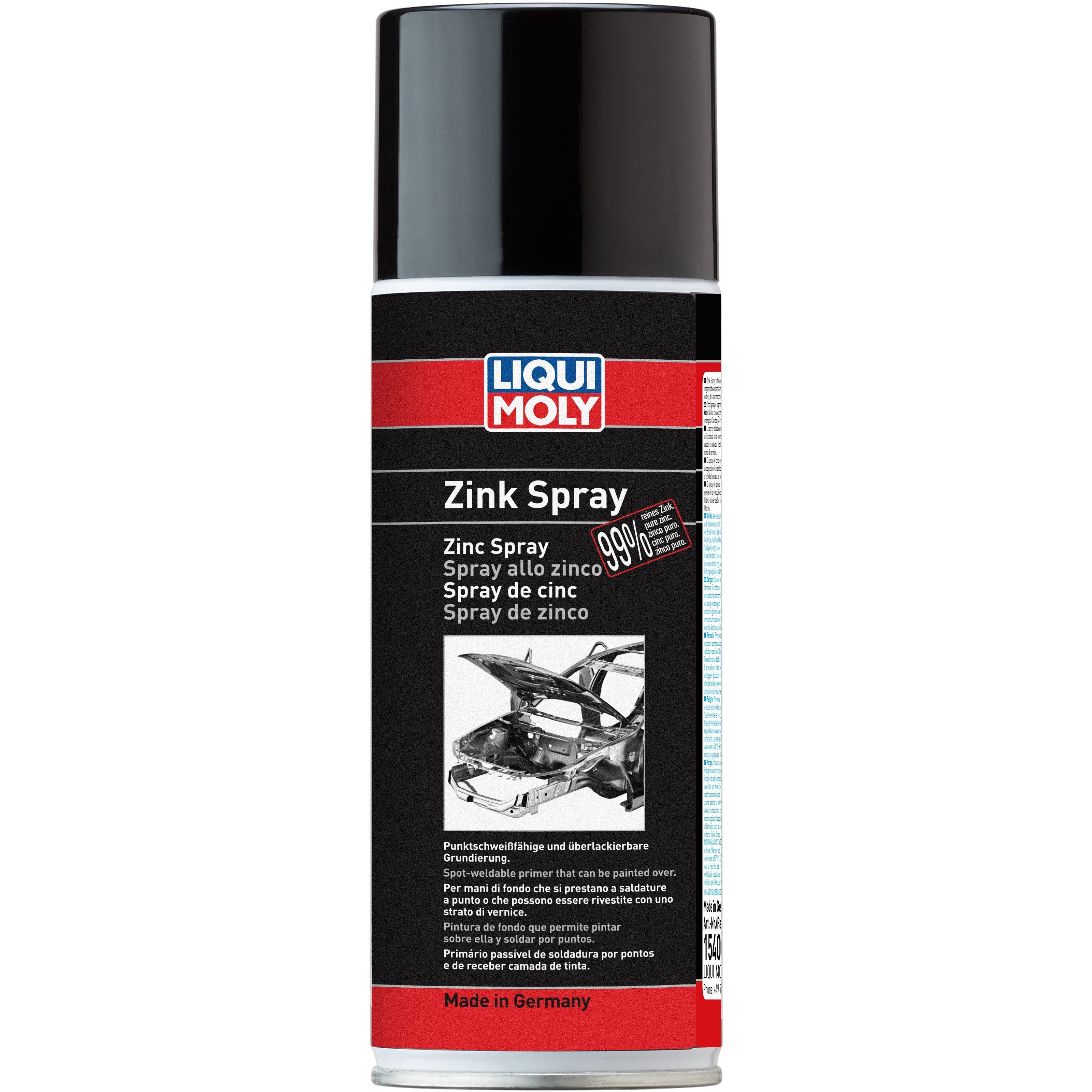 Грунтовка Liqui Moly цинкова Zink Spray 0,4л (4100420015403)фото1