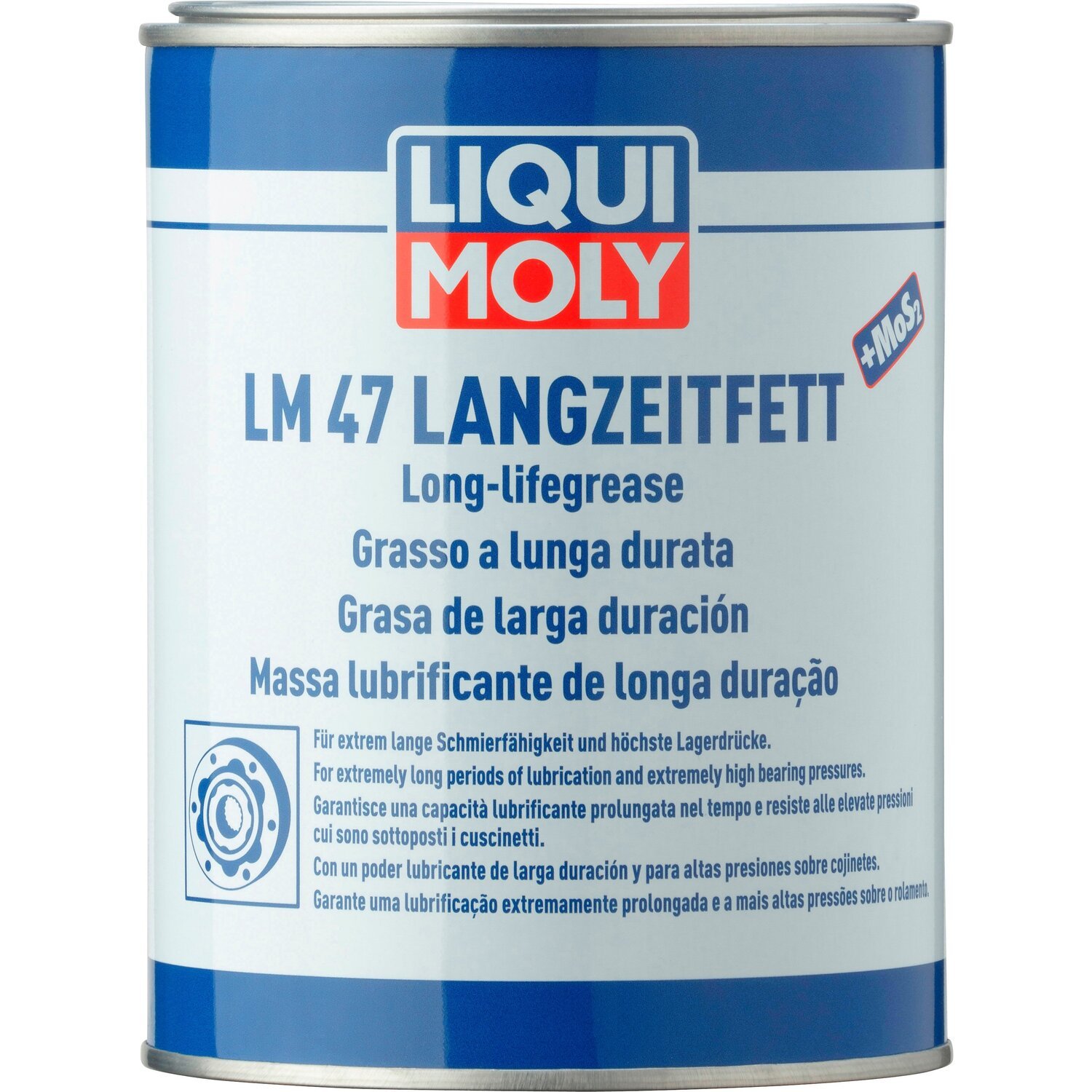 Мастило Liqui Moly шрус з дисульфідом молібдену LM 47 MoS2 Langzeitfett 1кг (4100420035302)фото