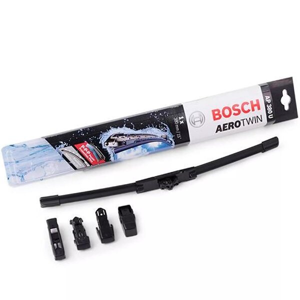 Щетка стеклоочистителя Bosch бескаркасная 380мм Aerotwin Plus, 2-3-4 адаптер (BO_3397006942)