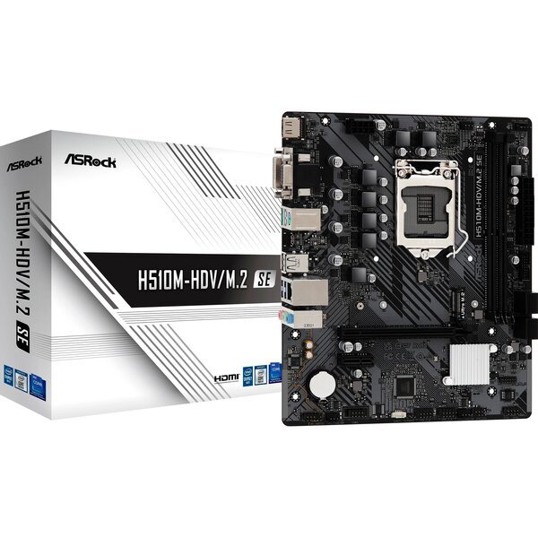 

Материнская плата ASRock H510M-HDV/M.2 SE