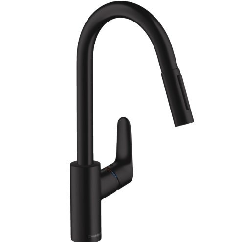 Смеситель для кухни Hansgrohe Focus M41, KM240, черный матовый (31815670)