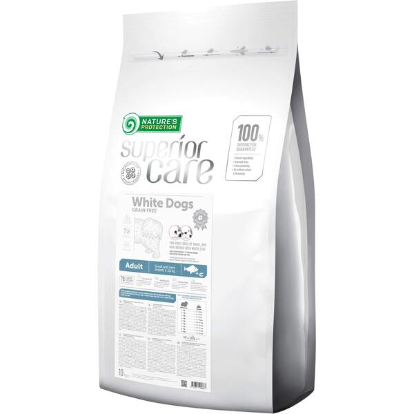 Сухой беззерновой корм для собак с белой шерстью Nature's Protection Superior Care Small and Mini Breed 10 кг