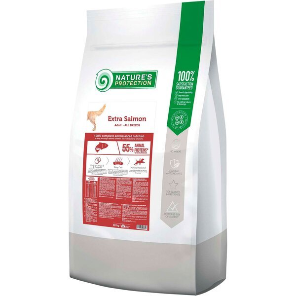 

Сухой корм для собак Nature's Protection Extra Salmon Adult All Breeds 18 кг