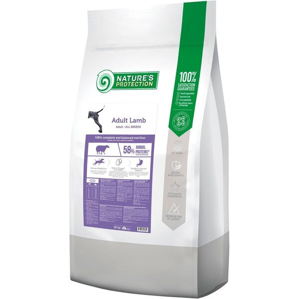 

Сухой корм для собак Nature's Protection Adult Lamb All Breeds 18 кг