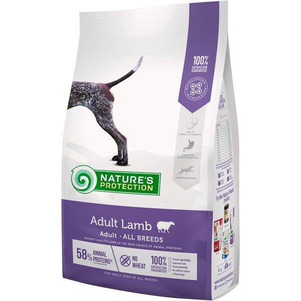 

Сухой корм для собак Nature's Protection Adult Lamb All Breeds 4 кг