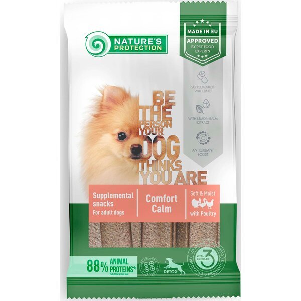 Лакомства для собак Nature's Protection Comfort Calm с мясом птицы 160 г
