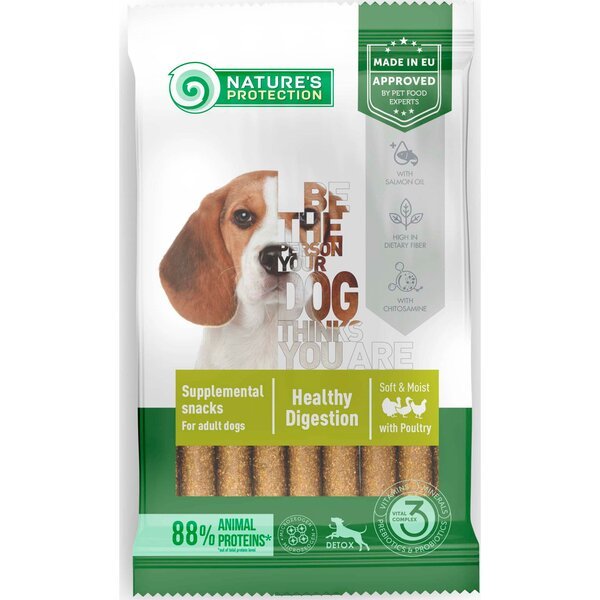 

Лакомства для собак Nature's Protection Healthy Digestion с мясом птицы 110 г
