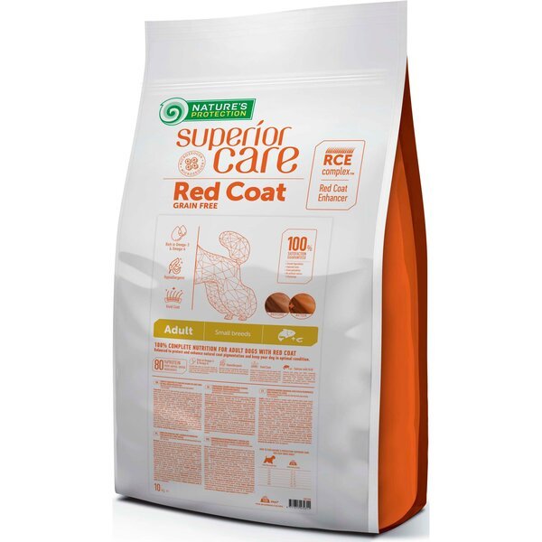 

Сухой беззерновой корм для собак с рыжим окрасом Nature's Protection Superior Care Adult Small Breeds with Salmon 10 кг