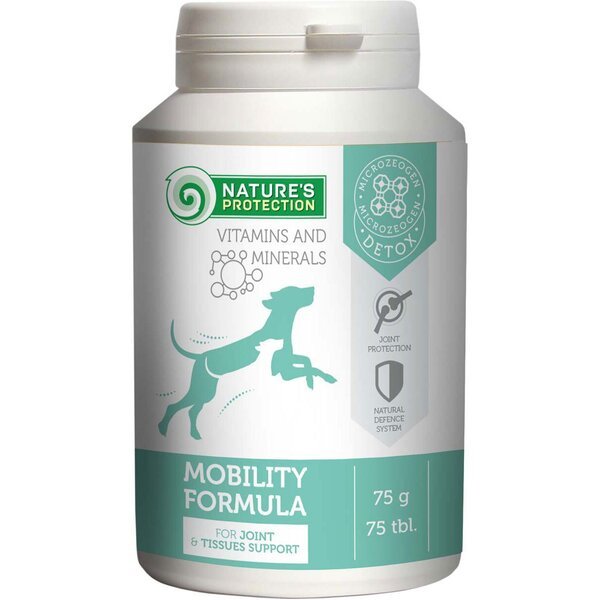 Добавка для укрепления суставов, сухожилий и связок собак Nature's Protection Mobility Formula 75 табл.