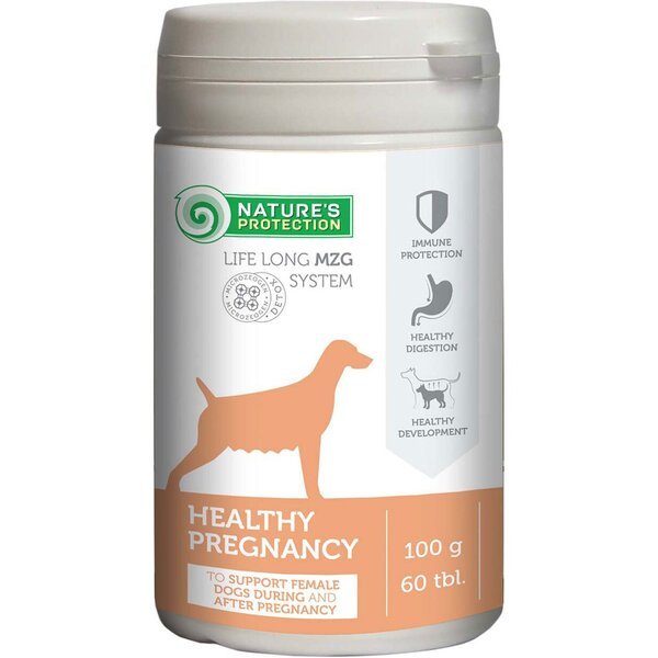 Пищевая добавка для собак Nature's Protection Healthy поддержание здоровья в период беременности и лактации 60 табл.