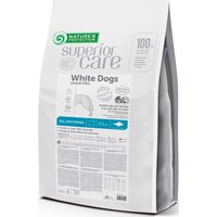 Сухой беззерновой корм для собак с белой шерстью Nature's Protection Super Care с белой рыбой 10 кг