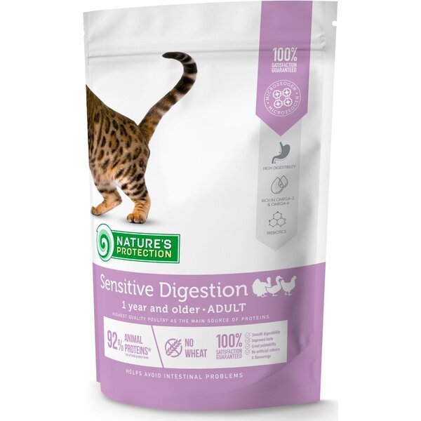 

Сухой корм для котов с чувствительным пищеварением Nature's Protection Sensitive Digestion 400 г
