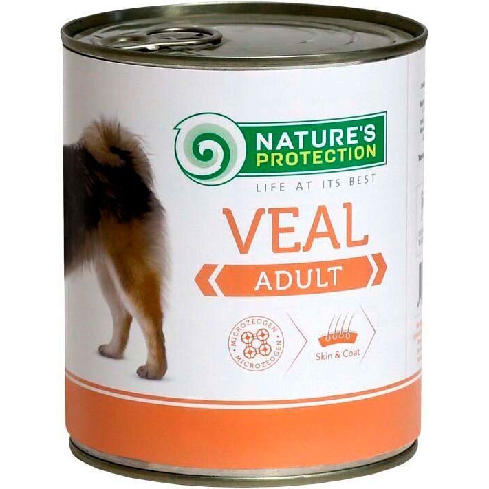 Вологий корм для собак Nature`s Protection Adult Veal з телятиною 400 гфото