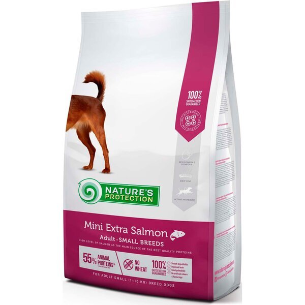 Сухой корм для собак Nature's Protection Mini Extra Adult Small Breeds с лососем 2 кг