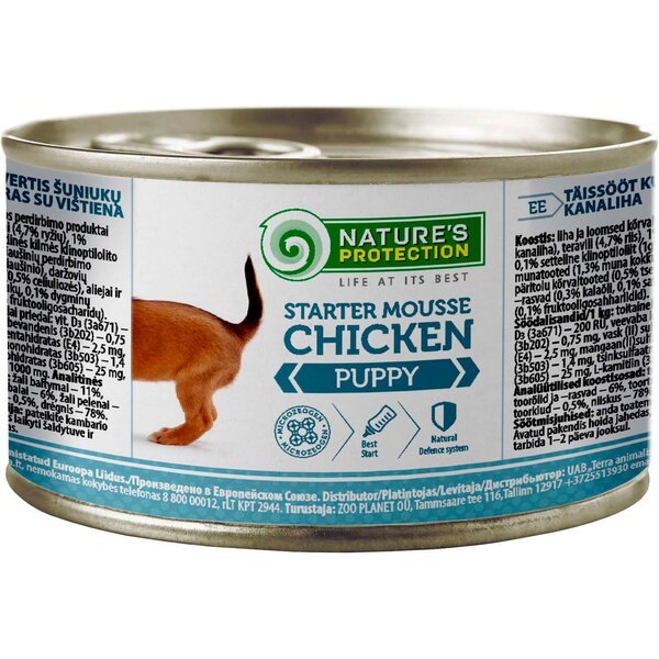 Мусс для щенков Nature's Protection Puppy Starter Mousse Chicken 200 г