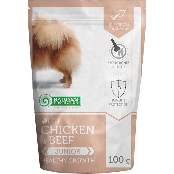 Влажный корм для собак Nature's Protection Healthy Growth с курицей и говядиной 100 г