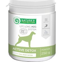 Харчова добавка для очищення організму дорослих собак з кальцієм та магнієм Nature`s Protection Active Detox 250 г