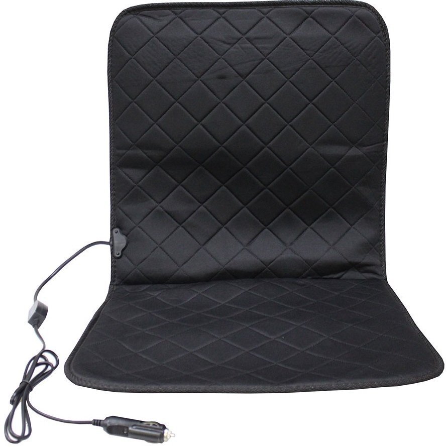 Накидка на сиденье Lavita с подогревом черная 12В, 45-84см (LA_140403BK) фото 1
