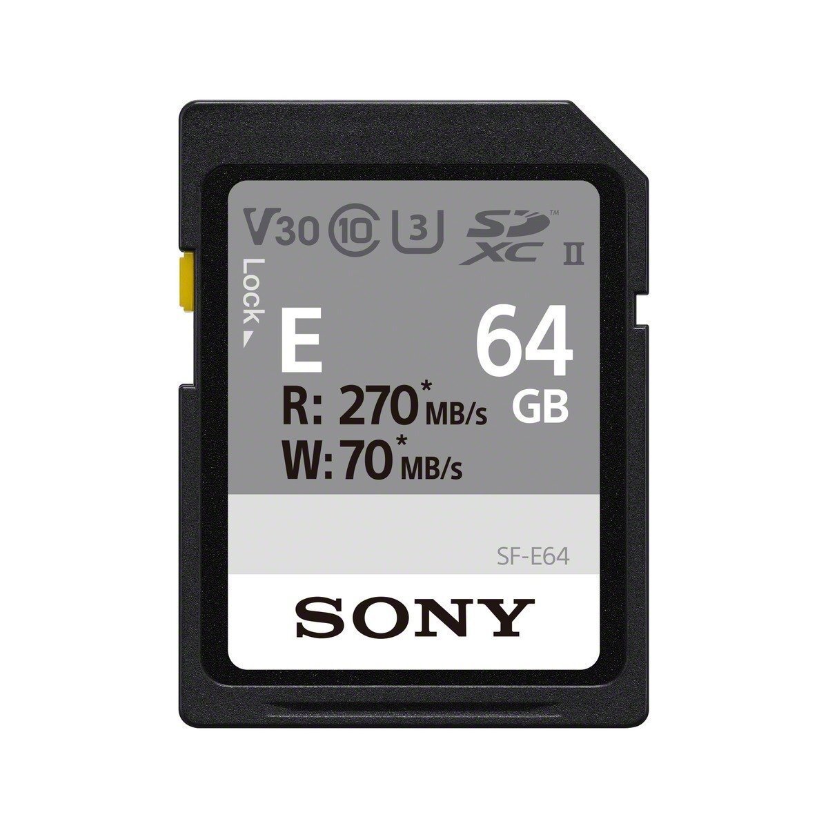 Карта памяти Sony SDXC 64GB C10 UHS-II U3 V60 R270/W45MB/s Entry (SFE64A.ET4) фото 