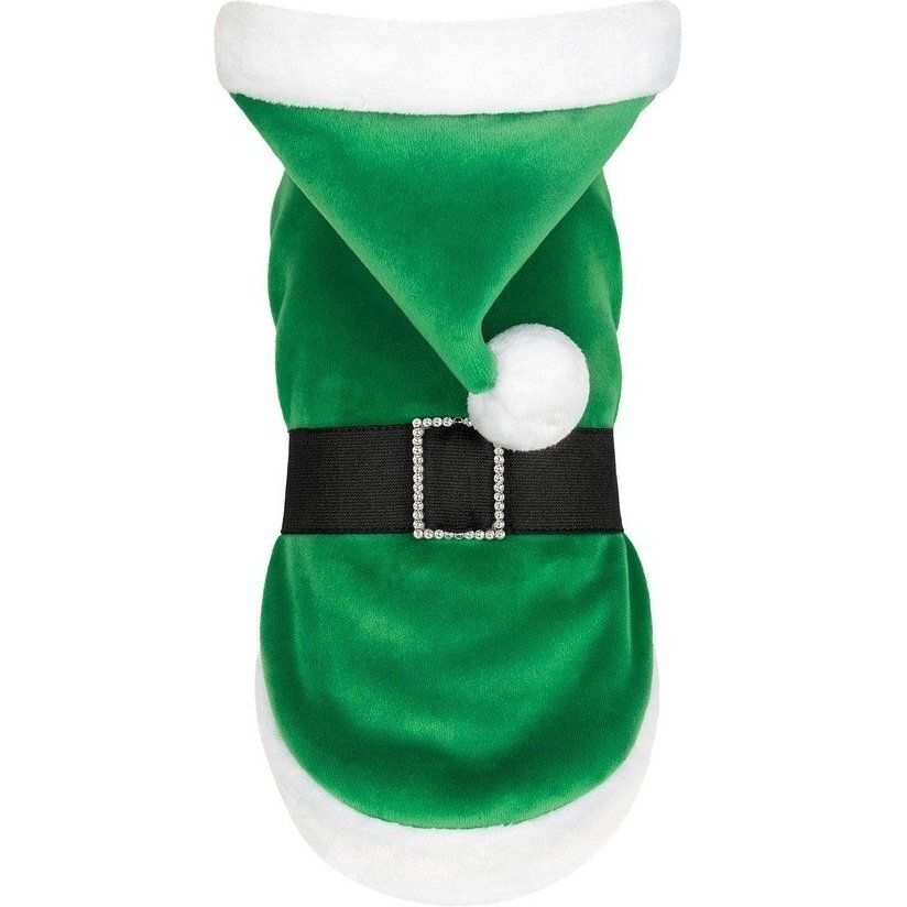 Попона Pet Fashion "Santa" для собак, размер S, зеленая фото 1