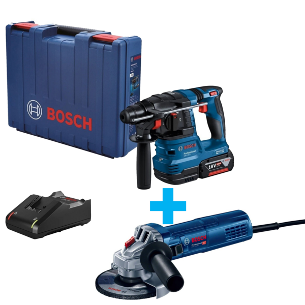 Акція на Перфоратор Bosch GBH 185-LI, аккумуляторный, 18В, SDS-Plus, 1.9Дж, бесщеточный, 1х4.0Ah (0.611.924.022) від MOYO