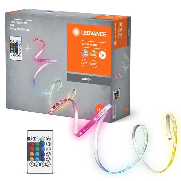 

Лента светодиодная Ledvance Flex Audio 12,5W, 3M RGB VR RC (4099854095382)