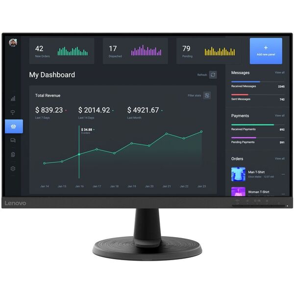 

Монитор 23.8" LENOVO C24-40 (63DCKAT6UA)