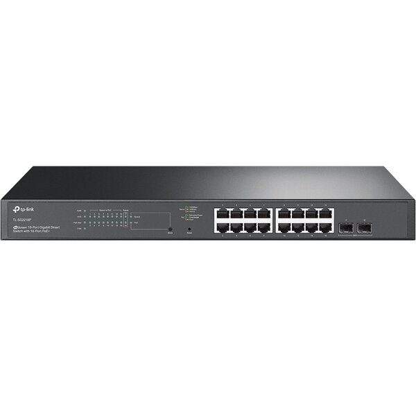 

Коммутатор TP-LINK TL-SG2218P 16x1GE/PoE 150W 2xSFP L2 Smart Switch 19" 1U