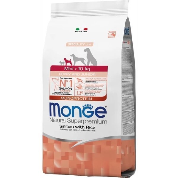 

Сухой корм для щенков Monge Dog Mini Puppy Salmone 15 кг