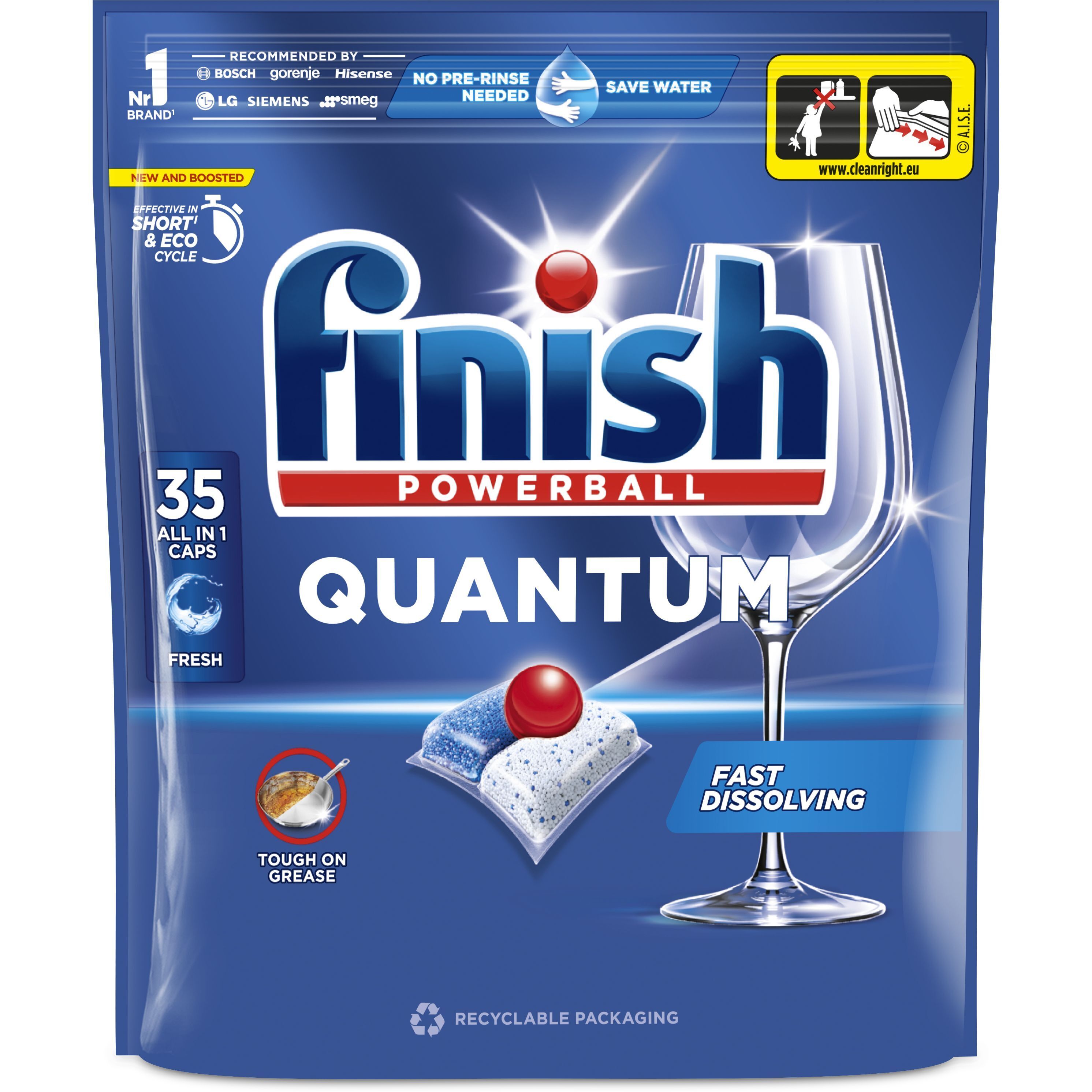 Таблетки для посудомийних машин Finish Quantum All in 1 35шт фото1