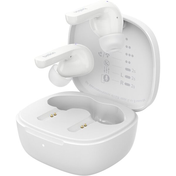 Акція на Наушники Belkin Soundform Motion True Wireless White (AUC010BTWH) від MOYO