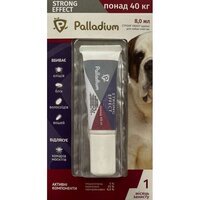 Капли на холку от блох, клещей и комаров Palladium Strong Effect для собак весом больше 40 кг